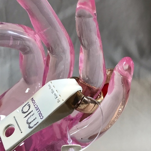 Red Oval Statement Accent Adjustable Ring - Picture 2 of 4